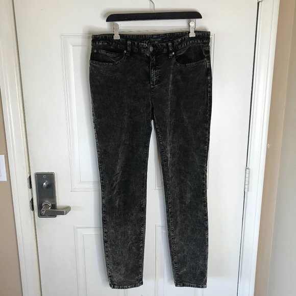 Eileen Fisher Pants - Eileen Fisher Womens Velour Skinny Pants Off-Black